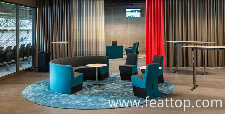 Factory Direct Modern Design Lounge Furniture Fabric Waiting Room Sofa Set